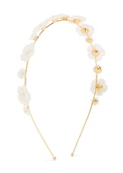 Jennifer Behr Jenna Pearl-embellished 18kt Gold-plated Headband - One Size