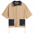 Adidas Men's Clot Ss Guayabera By Edison Chen in Warm Sandstone