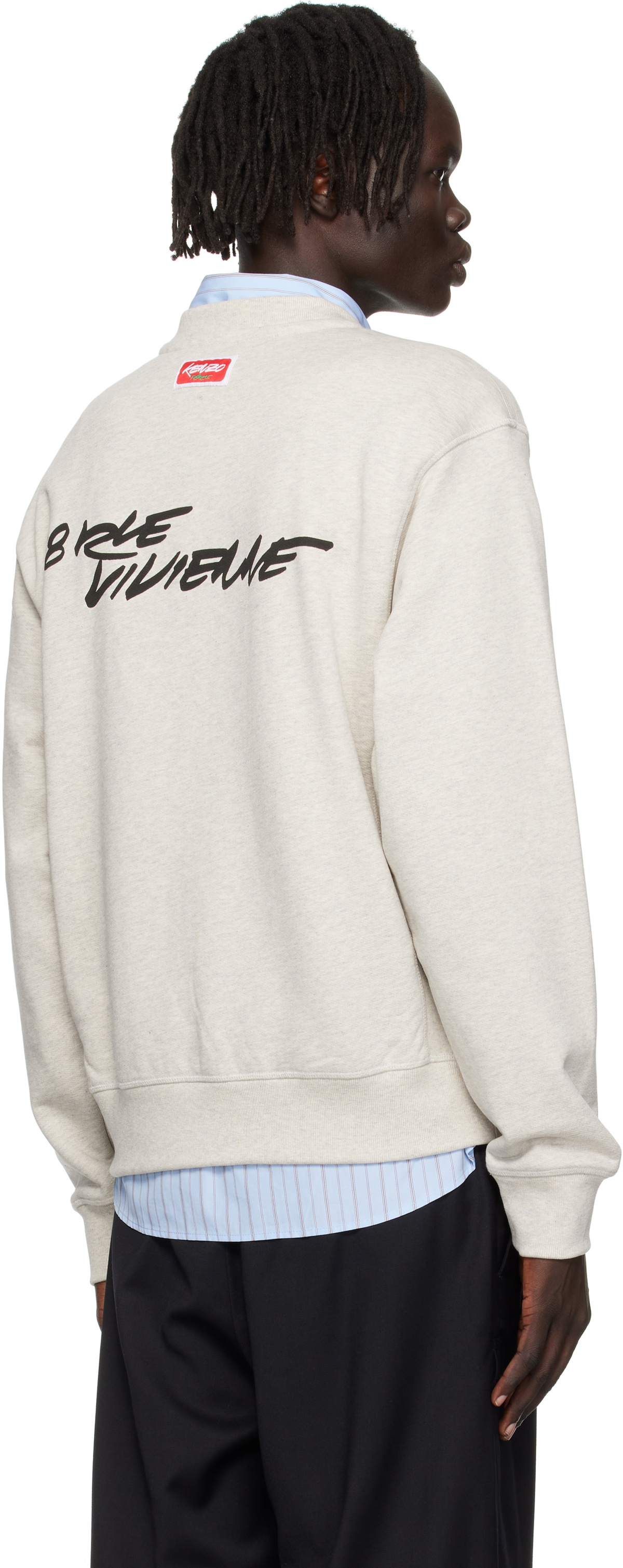 Kenzo Gray Kenzo Paris Futura 2000 Edition Cotton Sweatshirt