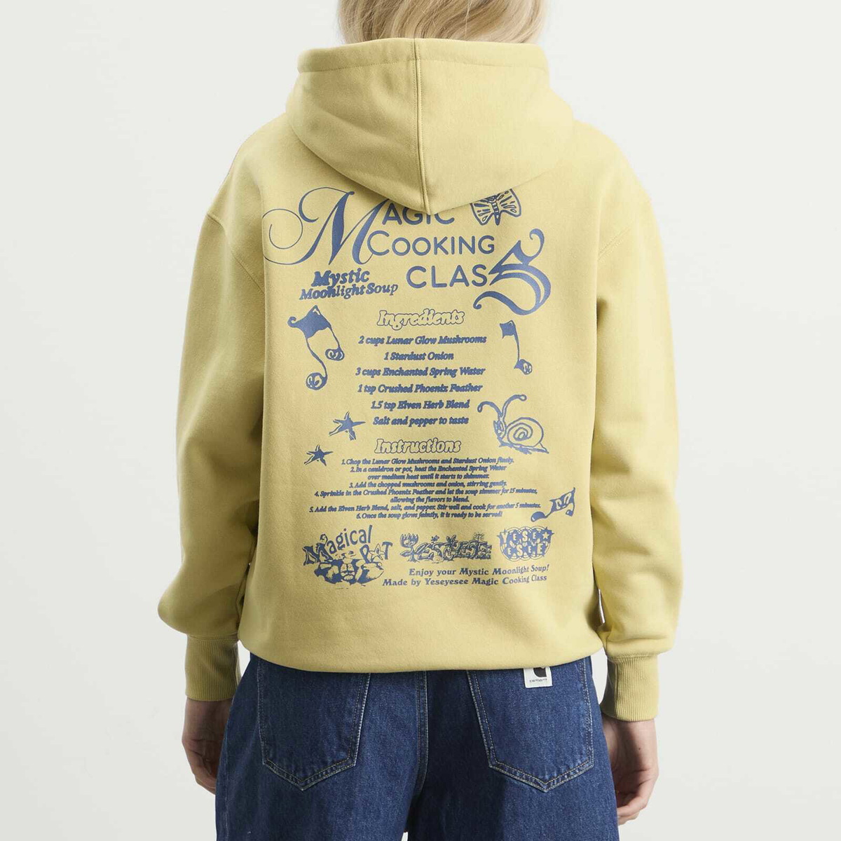 YESEYESEE Women's Y.E.S Magical Hoodie in Light Mustard