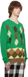 Andersson Bell Green Argyle Sweater