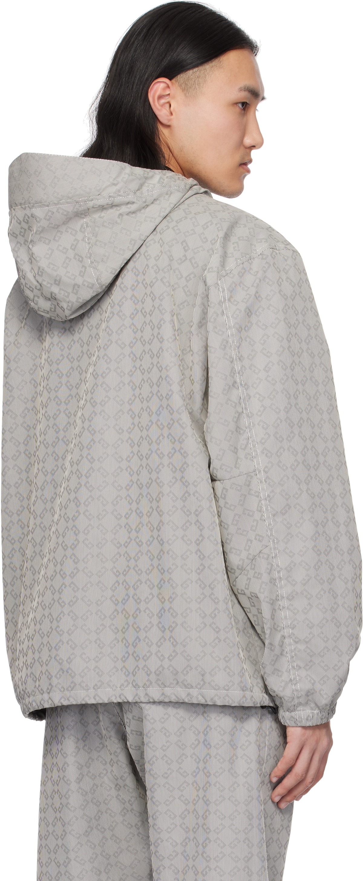 【関送込】GIVENCHY◆COTTON CASUAL JACKET Givenchy Gray Monogram 72 Jacquard Jacket Givenchy
