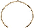 Alexander McQueen Gold Skull Cuff Bracelet