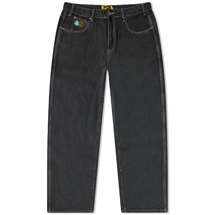 Photo: Butter Goods Men's World Peace Jeans in Washed Black