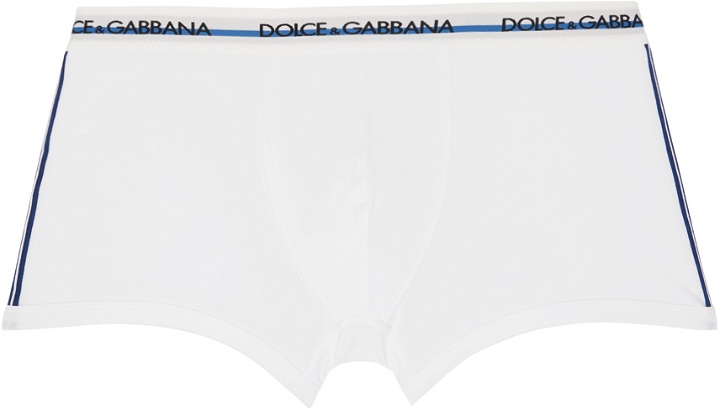 Photo: Dolce & Gabbana White Two-Way Stretch Boxers