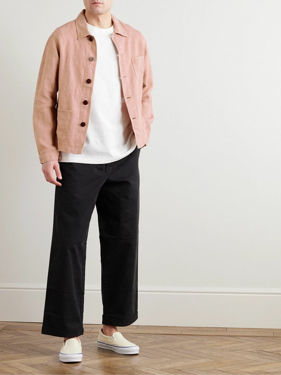 La Paz - Linen Chore Jacket - Pink