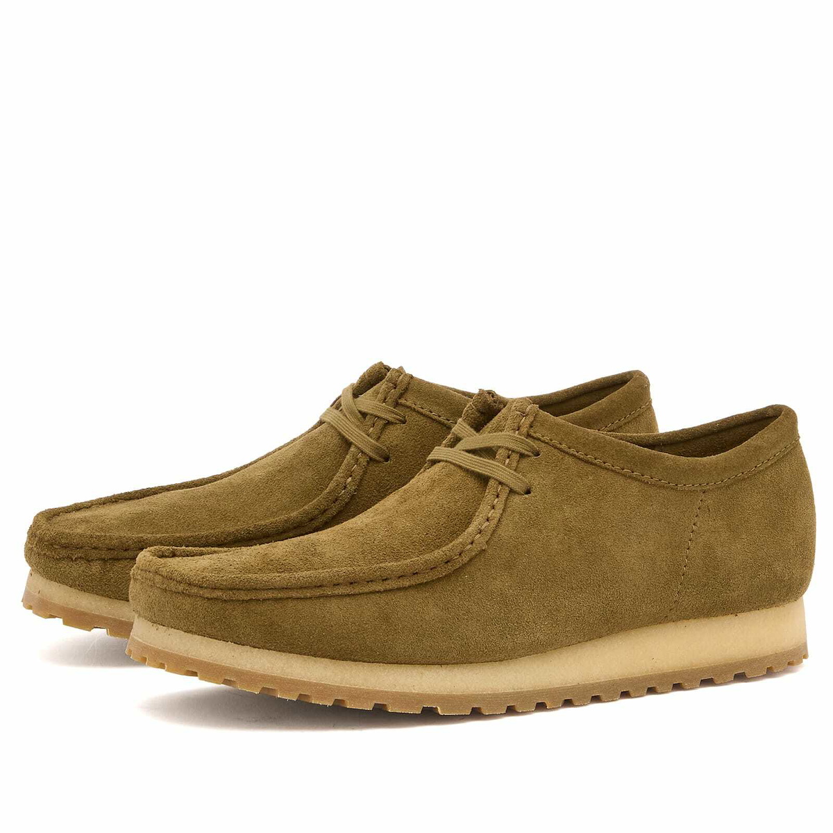 Clarks Originals Men's Wallabee RB in Olive Suede
