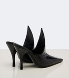 Alaïa Croc-effect leather mules