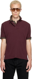 Raimundo Langlois Burgundy Layered Polo