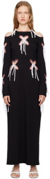 J.Kim Black Yin Yang Midi Dress