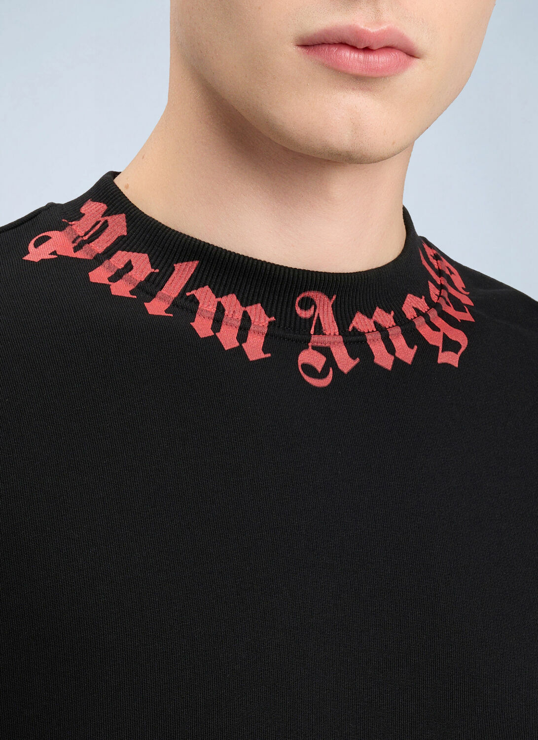 Palm Angels Neck Logo Sweatshirt