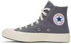 COMME des GARÇONS PLAY Grey Converse Edition Half Heart Chuck 70 Sneakers