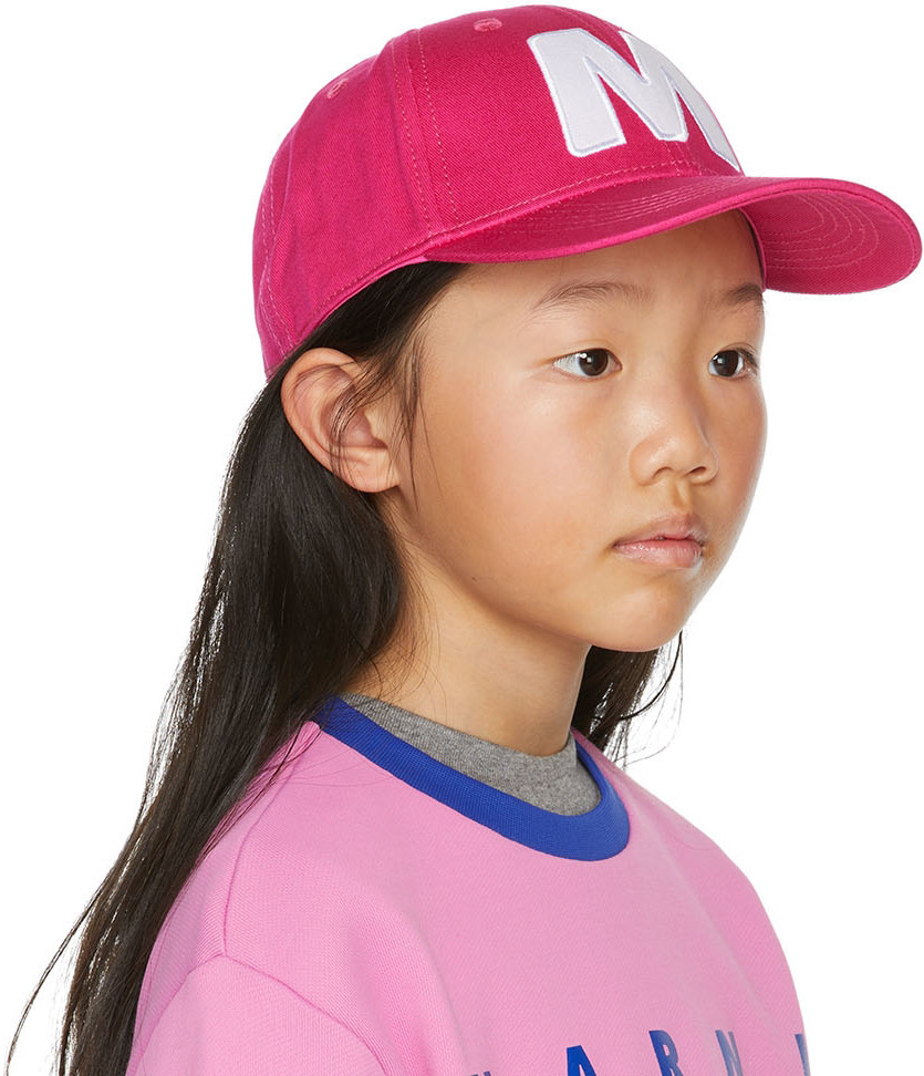 Marni Kids Pink Logo Cap
