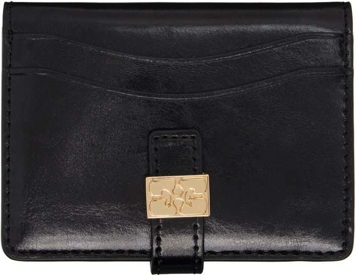 Photo: GANNI Black Sue Slim Card Holder