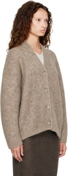 Lauren Manoogian Gray Brushed Cardigan