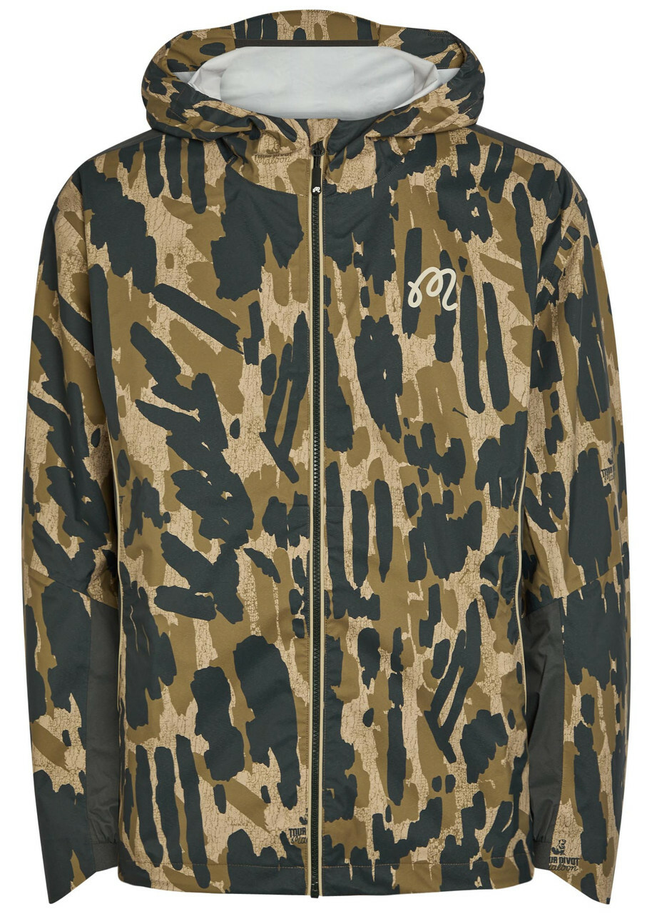 Malbon Tour Divot Waterproof Camouflage Hooded Nylon Jacket Multicoloured