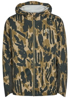 Malbon Tour Divot Waterproof Camouflage Hooded Nylon Jacket Multicoloured