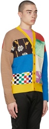 Opening Ceremony Multicolor Patchwork Dropped Cardigan
