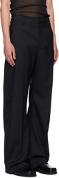 Entire Studios Black Feather Suiting Trousers