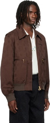 Casablanca Brown Monogram Cotton Blouson Jacket