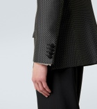 Valentino Polka-dot jacquard tuxedo jacket