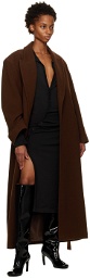 Olēnich Brown Belted Trench Coat