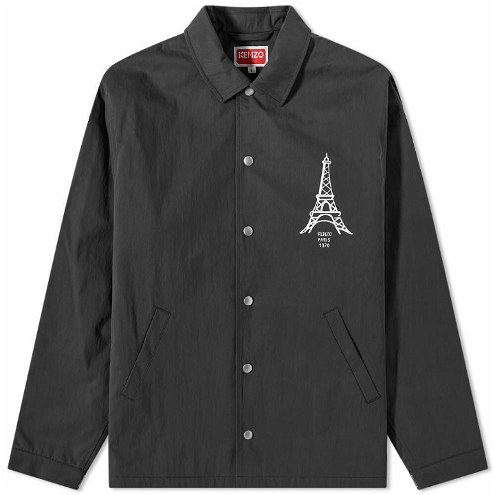 Photo: Kenzo Men's Eiffel Tower Coach Jacket in Black