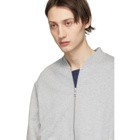 Dries Van Noten Grey Hoddan Hand Zip-Up Sweatshirt