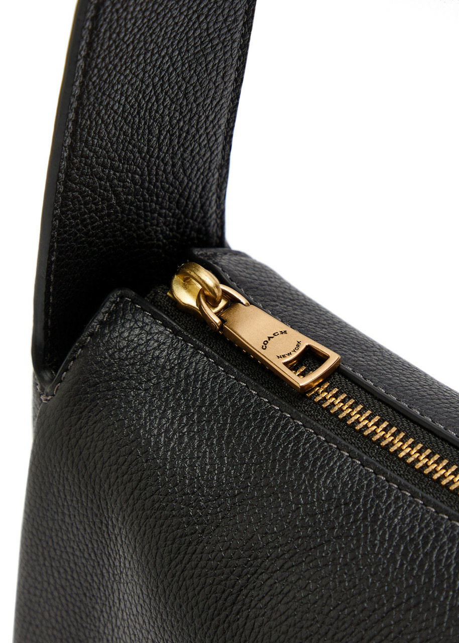 Coach Lola Pebbled Leather Shoulder bag - Black - One Size