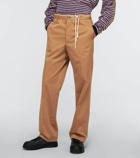 Marni - High-rise cotton straight pants
