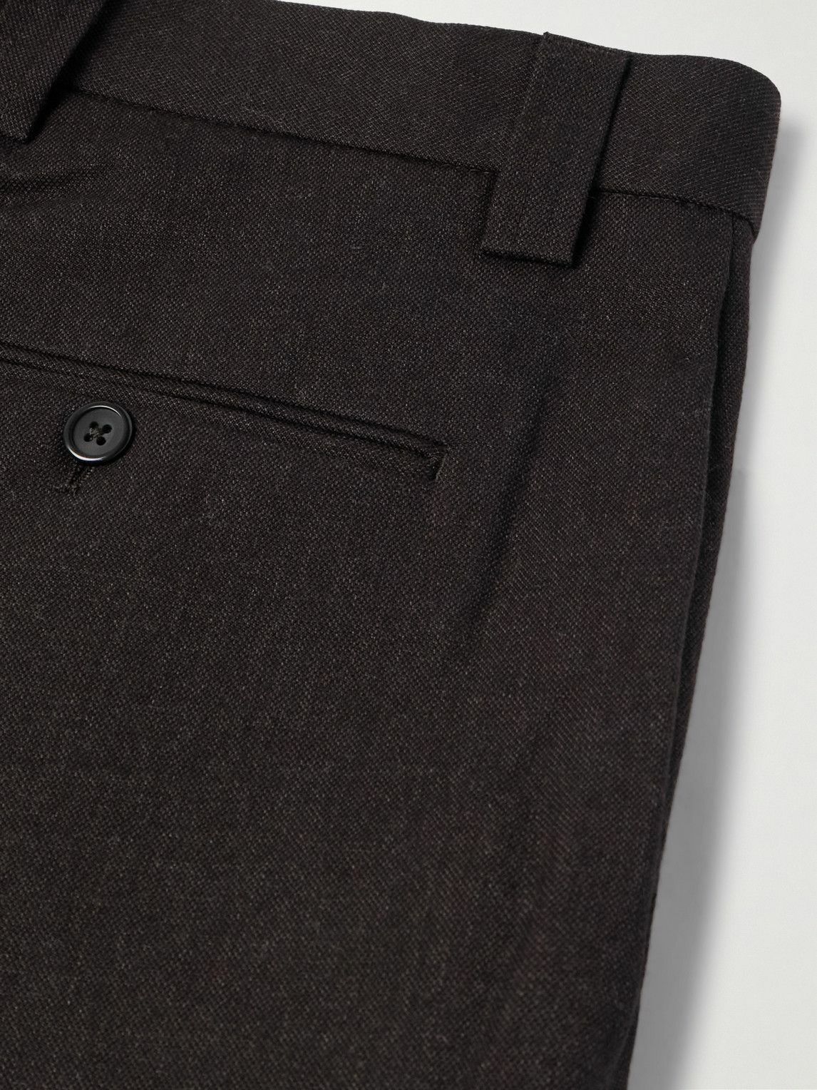 mfpen - Study Straight-Leg Wool and Cotton-Blend Twill Trousers - Brown