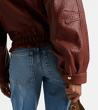 Isabel Marant Aneli leather bomber jacket