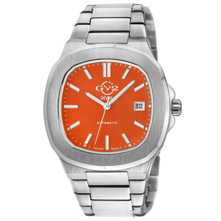 Photo: GV2 by Gevril Potente Orange Dial Mens Watch 18114B