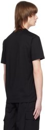 Versace Black Crystal Varsity T-Shirt