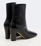 The Row Cindy leather ankle boots