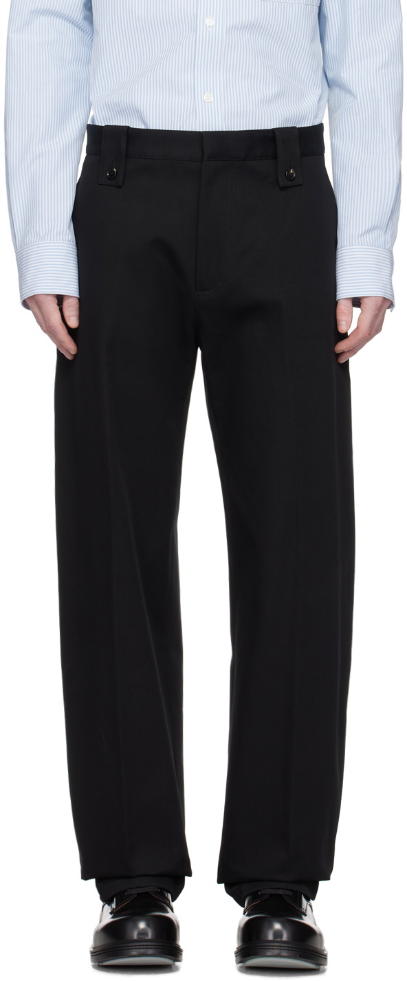 パンツ BOTTEGA VENETA FW24 Black twill pant (797741V3PH0 1000) Bottega Veneta Black Twill Pant Sophisticated Elegance – LOZURI®