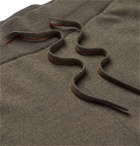 Loro Piana - Hudson Tapered Silk, Virgin Wool and Cashmere-Blend Track Pants - Gray