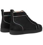 Christian Louboutin - Louis Orlato Suede High-Top Sneakers - Black