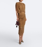 Magda Butrym Draped jersey crop top