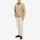 Foret Men's Fable Check Overshirt in Khaki Check