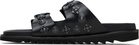 Toga Virilis SSENSE Exclusive Black Buckle Sandals