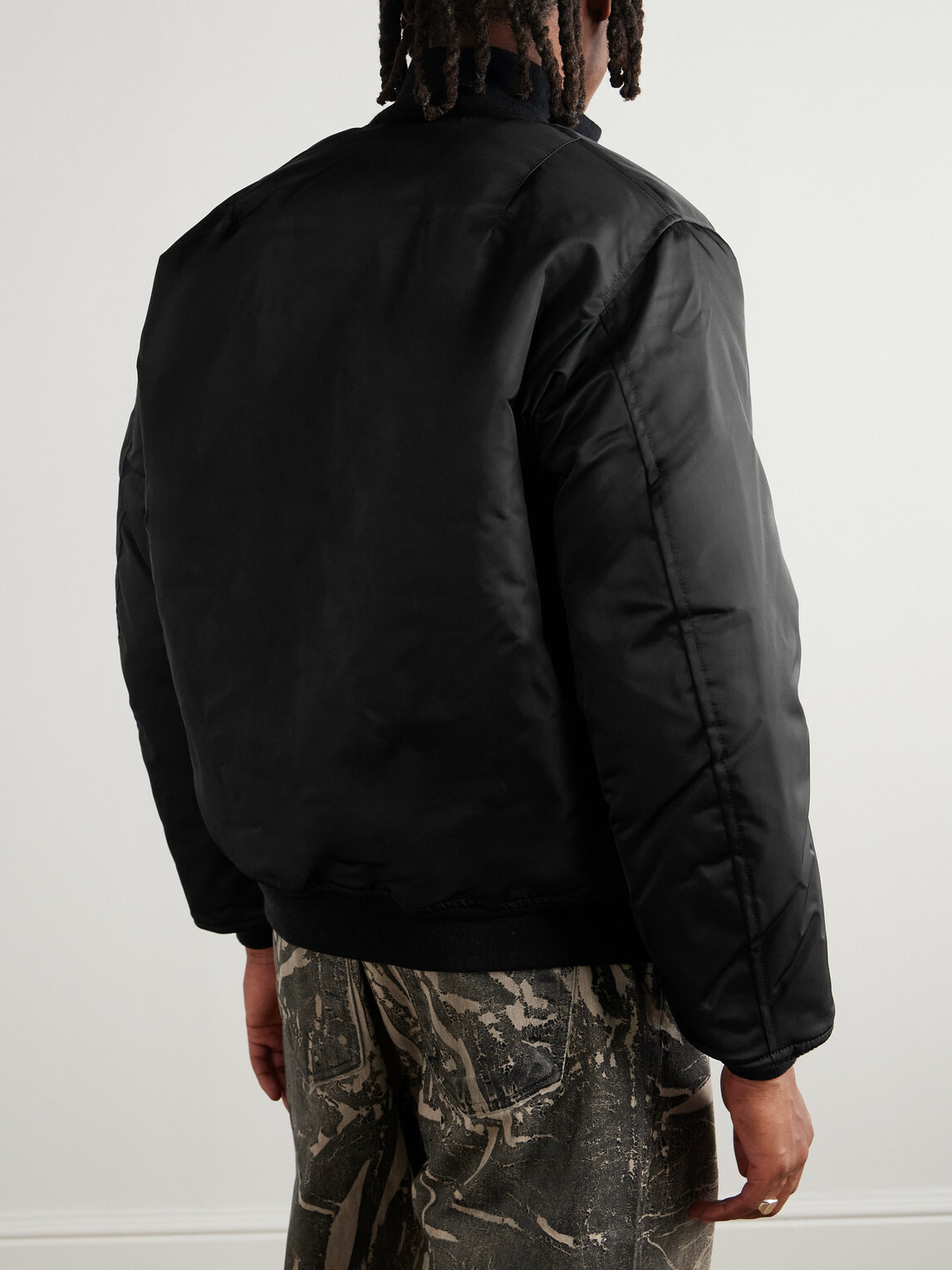 DRKSHDW by Rick Owens - Imbottito Oversized Padded Shell Bomber Jacket - Black