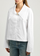 Rejina Pyo Riley Cotton-poplin Shirt Off White