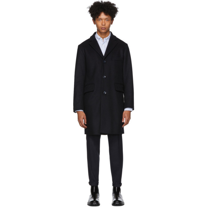 Officine Generale Navy New Alfie Coat