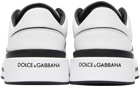 Dolce & Gabbana White & Black New Roma Sneakers