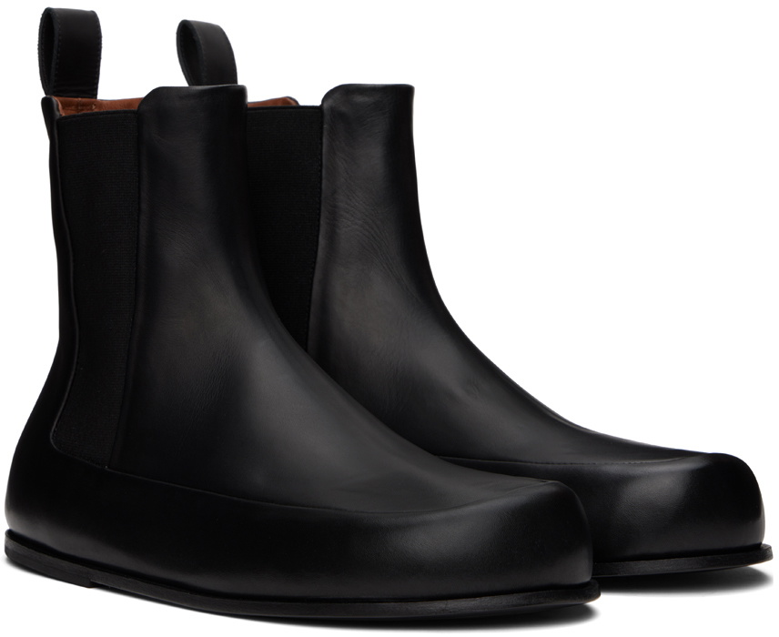 Marsèll Black Accomoda Beatle Chelsea Boots