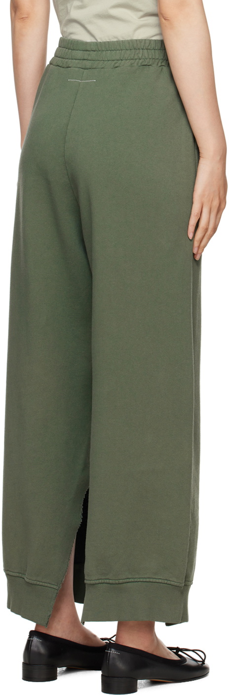 MM6 Maison Margiela Khaki Vented Sweatpants