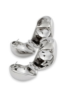 Coperni XL Logo Hoop Earrings - Silver - One Size