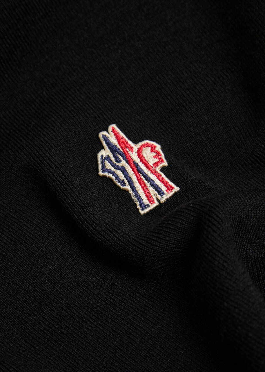 Moncler Grenoble Panelled Wool-blend Jumper Black