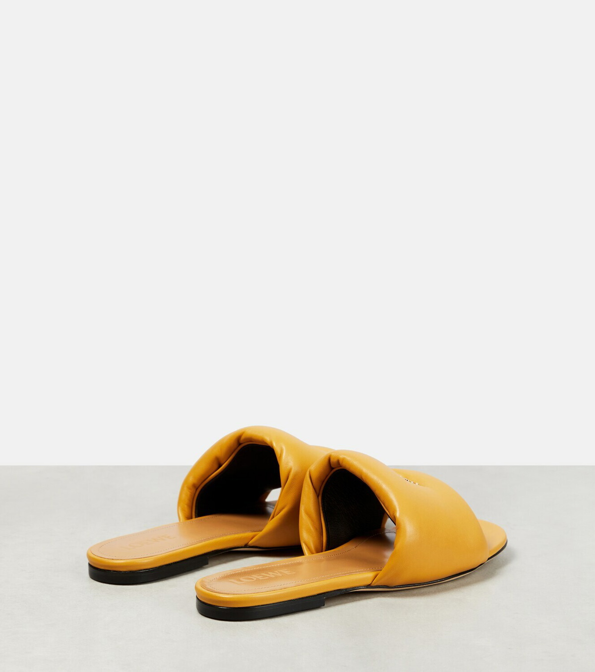 Loewe - Anagram padded leather slides Loewe
